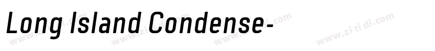 Long Island Condense字体转换